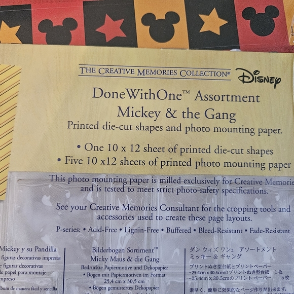 The Creative Memories Collection DoneWithOne Assortment Mickey & the Gang - Picture 2 of 3